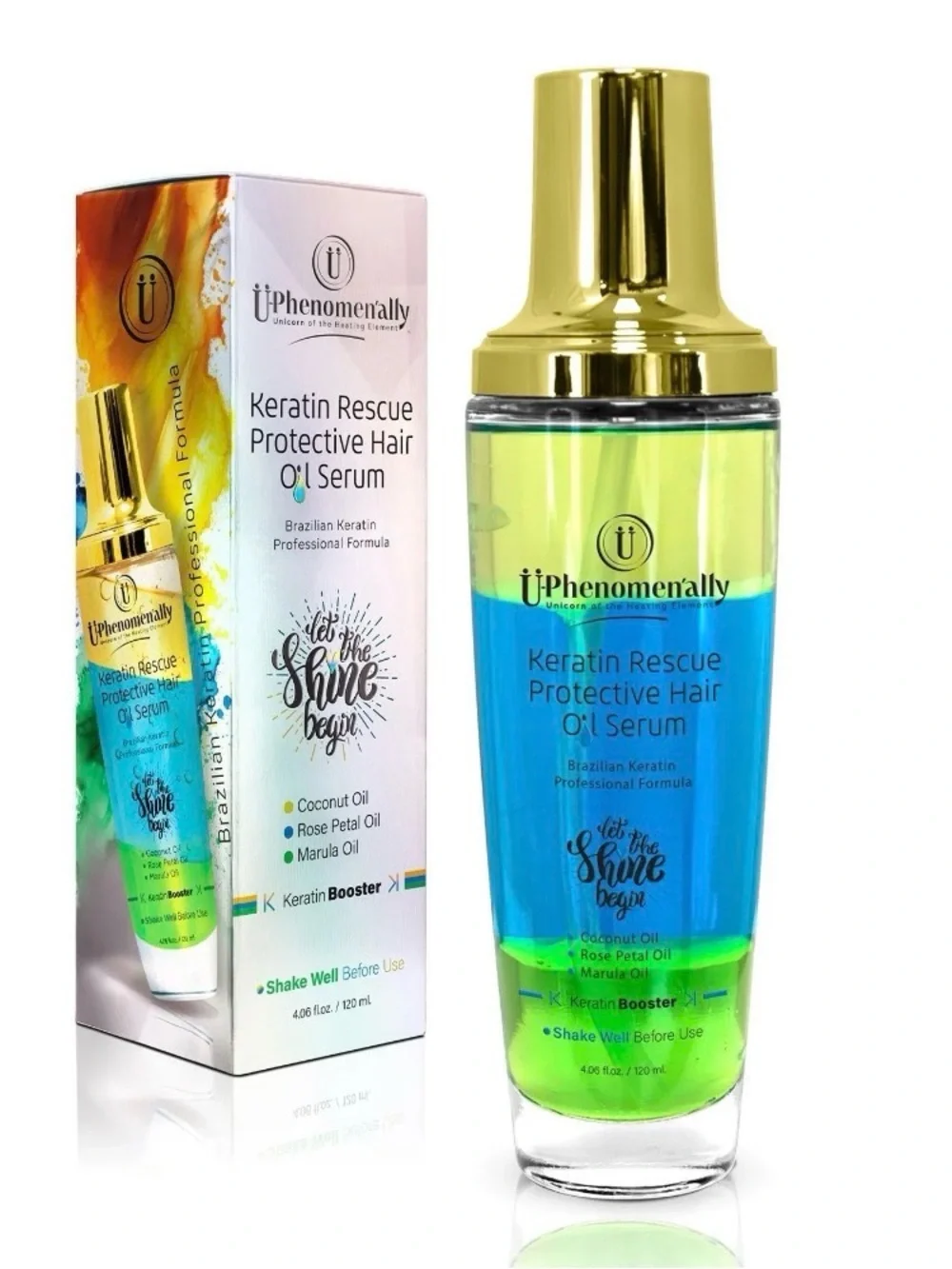 UPhenomenally Keratin Rescue Protective Hair Oil Serum ~ Retail $250